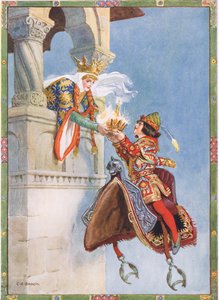 Vide quella corona e gli chiese di dargliela, scena da 